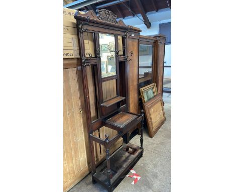  Sale Item:    OAK HALL STAND (AF)   Vat Status:   No Vat   Buyers Premium:  This lot is subject to a Buyers Premium of 17.5%