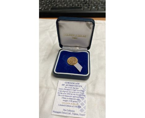  Sale Item:    HALF SOVEREIGN 2002   Vat Status:   No Vat   Buyers Premium:  This lot is subject to a Buyers Premium of 17.5%