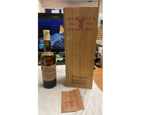 Sale Item:    70CL BOTTLE CHAS-MACKINLAY &amp; CO 47.3% RARE OLD HIGHLAND WHISKY  Vat Status:   No Vat   Buyers Premium:  Th