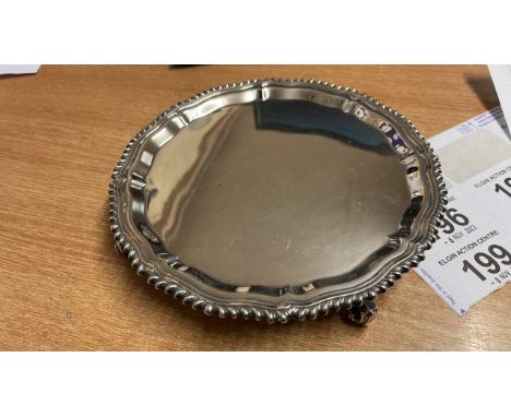  Sale Item:    8" SILVER SALVER BIRMINGHAM 1970   Vat Status:   No Vat   Buyers Premium:  This lot is subject to a Buyers Pre