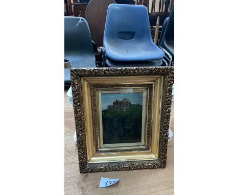 Sale Item:    SMALL OIL PAINTING CASTLE (AF)   Vat Status:   No Vat   Buyers Premium:  This lot is subject to a Buyers Premi