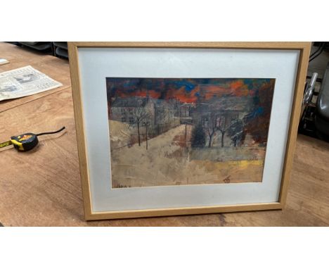  Sale Item:    MIXED MEDIA ON PAPER- BY ELGIN TRAIN STATION SUE SABROVALAKI  Vat Status:   No Vat   Buyers Premium:  This lot