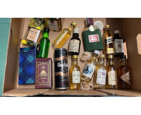  Sale Item:    BOX 16 ASSORTED WHISKY MINIATURE 5CL- 20 CL  Vat Status:   No Vat   Buyers Premium:  This lot is subject to a 
