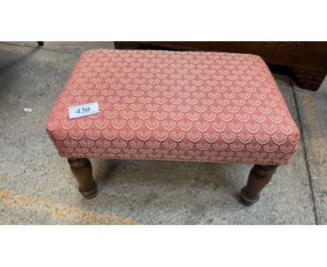  Sale Item:    FOOT STOOL   Vat Status:   No Vat   Buyers Premium:  This lot is subject to a Buyers Premium of 17.5% + Vat @ 