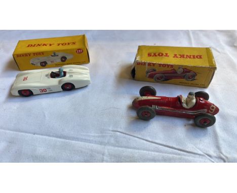  Sale Item:    DINKY 237 MERCEDES BENZ RACING CAR &amp; 231 MASERATI 23N  Vat Status:   No Vat   Buyers Premium:  This lot is