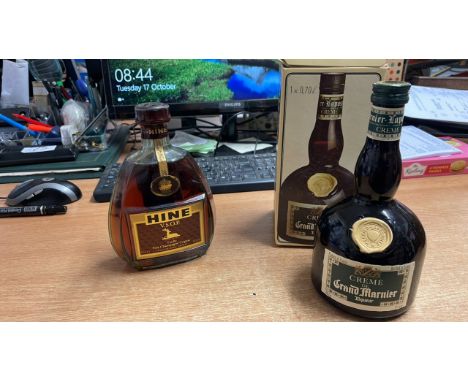  Sale Item:    HINE COGNAC 68CL 40% VOL &amp; GRAND MARNIER LIQUER 70CL 17% VOL  Vat Status:   No Vat   Buyers Premium:  This