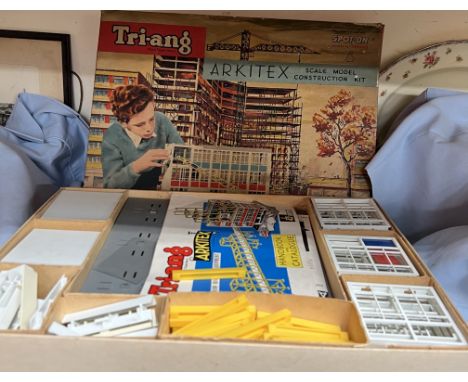 A Tri-ang Arkitex scale model construction kit, boxed