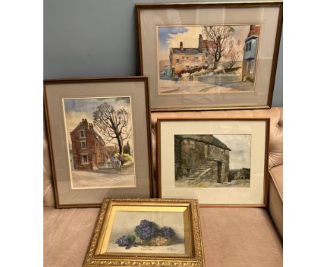 Graham DuckmantonWestgate, WorksopWatercolourSigned and label versoTogether with another watercolour by the same artist, a wa