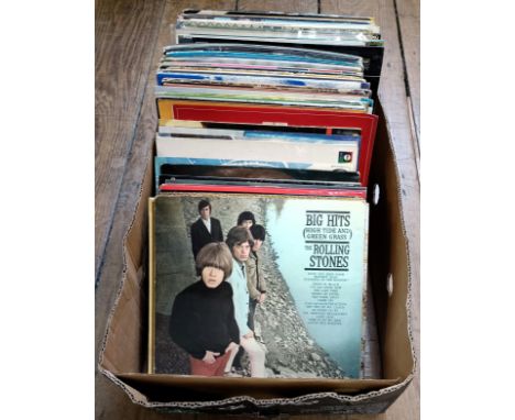 Vinyl LP records to include The Rolling Stones High Tide And Green Grass, The Wurzels, Combine Harvester and assorted vinyl L