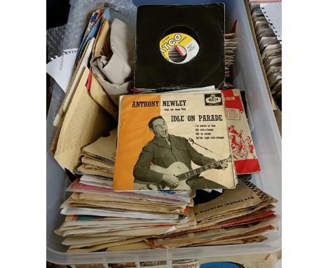 A vast collection of 45 rpm records, in excess of 6,000, amassed by the late owner from a young age, dating from 1958 and cov