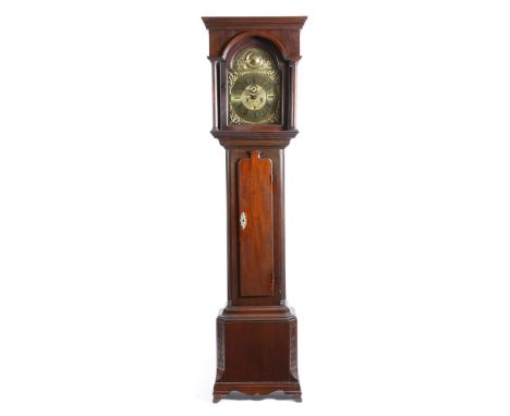 A mid-18th century mahogany longcase clock by Peter Hathornthwaite Kirby Lonsdale, the eight day movement with an anchor esca