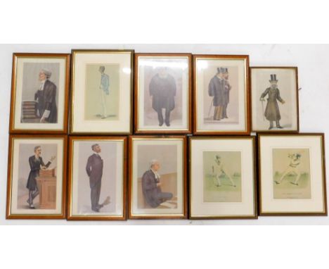 Various sporting and other prints, to include cricketers, later Spy prints etc. (10)