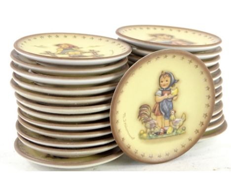 A collection of Goebel Hummel limited edition miniature plaques. (25)