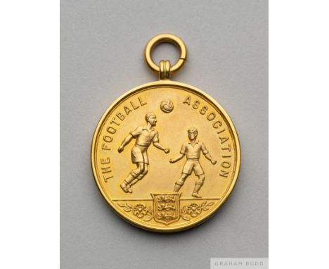 George Swindin 9ct gold 1952 F.A. Cup Runners-up medal,&nbsp;
the obverse inscribed THE FOOTBALL ASSOCIATION, the reverse ins