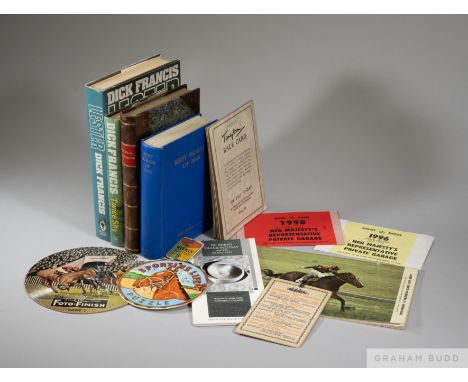 Collection of Horse racing books, racecards and ephemera,
books: comprising: Phil Bull's Best Horses of 1946, good condition;