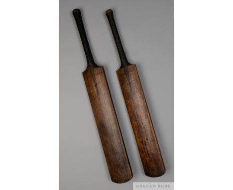 A pair of vintage Don Bradman "Autograph" Sykes used cricket bats,
both bats are in good condition with signs of use to the f