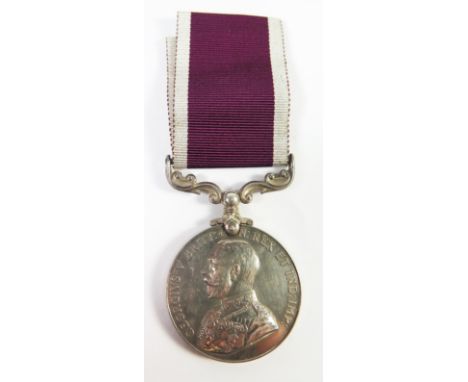 George V Army Long Service and Good Conduct Medal, engraved to S-7270 SJT. F. THOMAS. R.A.S.C.   Fixed suspender 1920-1930