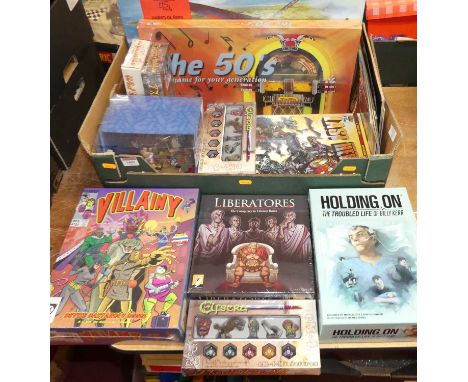 Toys and games to include Battle of Britain, Last Heroes board game, etc