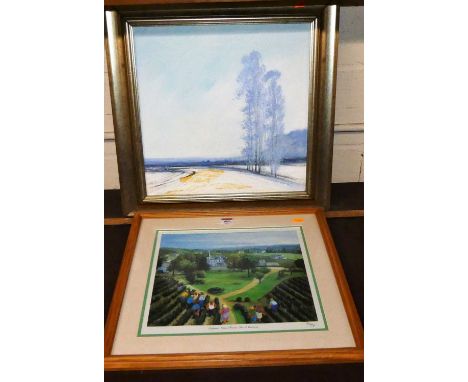 Assorted pictures and prints, to include Walter H Caffyn - The Clamp ink study, after WP Smith - The Red Barn at Polstead sep