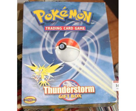 A Pokemon trading card game Thunderstorm gift set box onlyThis is the box only. 