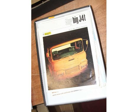 A collection of vintage lorry advertising ephemera, to include British Leyland and Morris 