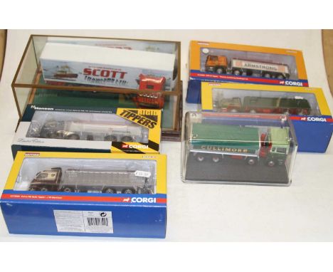 A collection of 1/50 scale Corgi WSI and similar road transport diecasts, the majority of examples are boxed, to include a JW