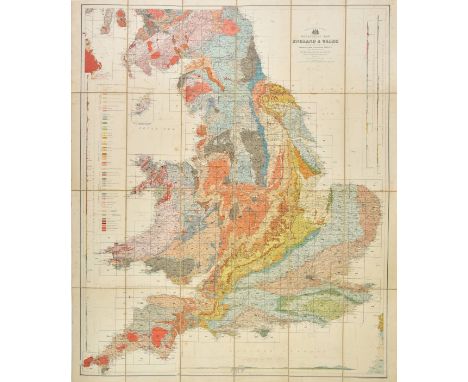 Geological maps. Geikie (Archibald), Geological map of England &amp; Wales, reduced chiefly from the Ordnance and Geological 