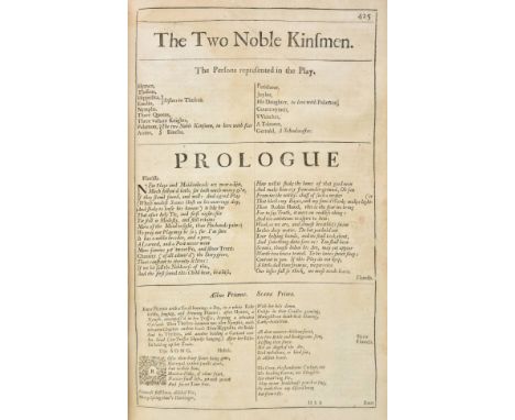 Beaumont (Francis &amp; Fletcher, John ). Fifty Comedies and Tragedies..., Published by the Authors Original Copies, the Song