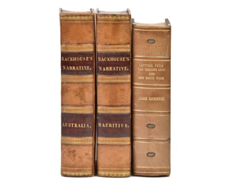 Backhouse (James). A Narrative of a Visit to the Australian Colonies, 1st edition, Hamilton, Adams, and Co., 1843, 14 etched 