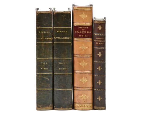 Bewick (Thomas). A History of British Birds, [Land &amp; Water Birds], 2 volumes, 3rd &amp; 2nd editions, Newcastle: Printed 