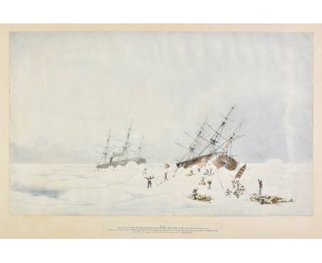 * Cresswell (Samuel Gurney). No. I. The Perilous Situation of H.M.S. Investigator, While Wintering in the Pack in 1850-51. Ta