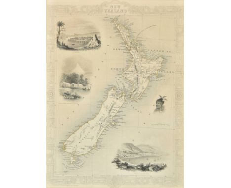 * Antipodes. Rapkin (J.), New Zealand, published John Tallis, circa 1850, engraved map with contemporary outline colouring, d