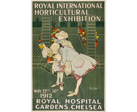 * Royal International Horticultural Exhibition. May 22nd-30th, 1912, Royal Hospital Gardens, Chelsea, colour lithograph poste