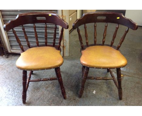 Pair of Stick Back Pub Chairs 