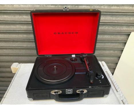 Grausch Record Player in Case 