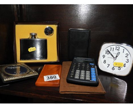 Hip Flask, Calculator and Alarm Clock etc 