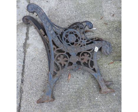 Pair of Metal Bench Ends 