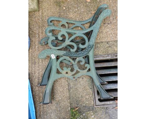 Pair of Metal Bench Ends 