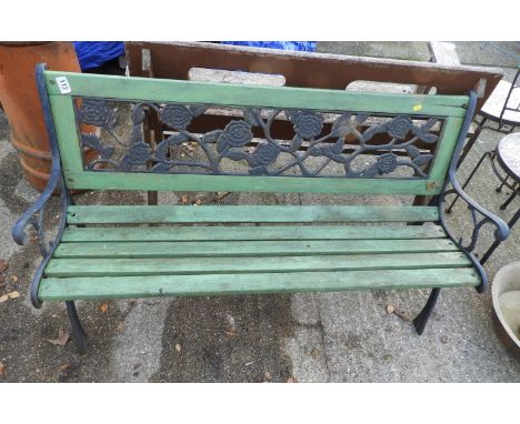 Metal End Garden Bench 