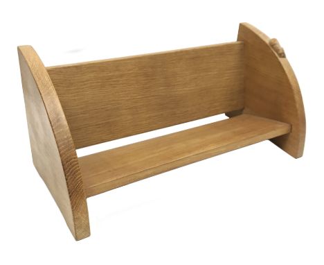 'Mouseman' oak book trough by Robert Thompson of Kilburn, W45cm - Condition Report 