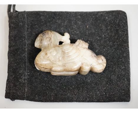 A Chinese Song style jade of a Beijing duck