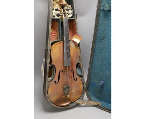 A late 19th century French Viola with 16in. back