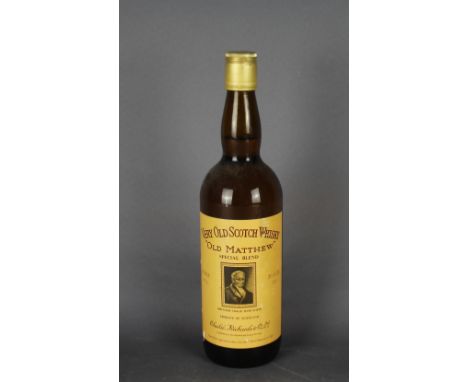 An old and rare bottle of 'Old Matthew' blended Scotch Whisky produced for Charlie Richards & Co Ltd, North Wales, 26 233 fl 