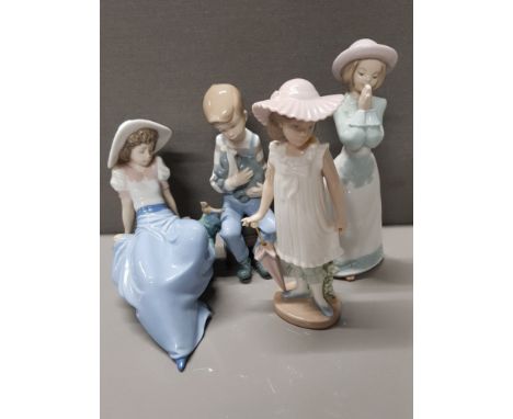 4 NAO FIGURINES INCLUDING 1224 PLEASE PLEASE      SAS