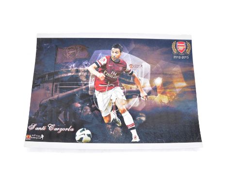Signed Santi Cazorla A4 colour photograph, Arsenal