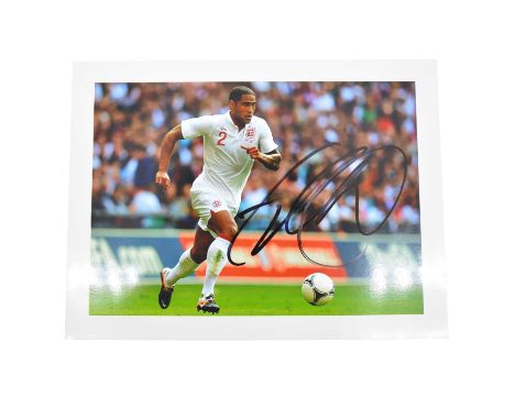 Signed Glen Johnson 5x7 colour photograph, whilst playing for England