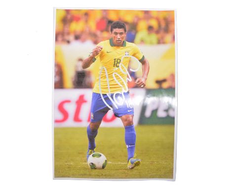 Signed Paulinho A4 colour photograph, Tottenham Hotspur