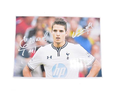 Signed Eric Lamela A4 colour photograph, Tottenham Hotspur