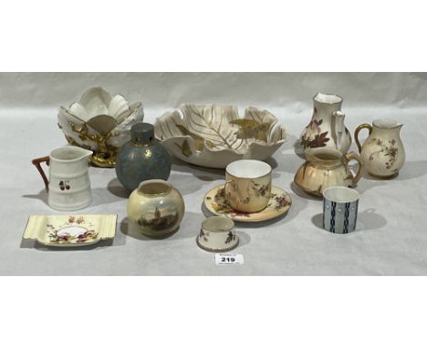 A collection of Royal Worcester ceramics.