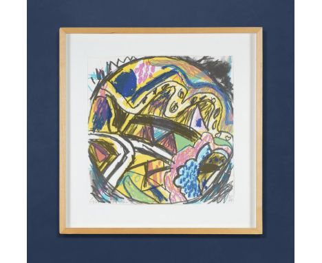 λ GILLIAN AYRES (BRITISH 1930-2018)CRYSTAL FIELDS Lithograph printed in colours, 1987Signed in pencil and numbered 27/48 30.5